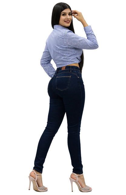 Pantalón De Mezclilla Para Mujer Push Up / Skinny Mod 1188