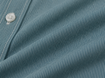 Camisa Hombre Moda Juvenil Modelo 2040 Verde Manga Corta