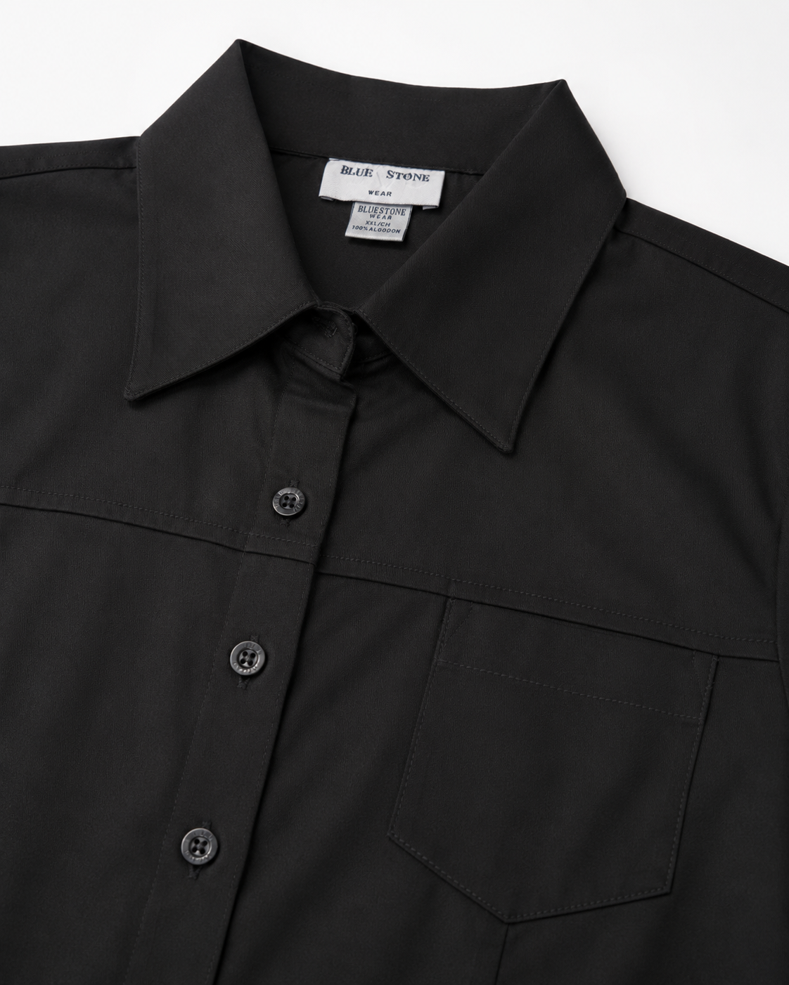 Blusa Manga Corta Modelo - 100 Negro