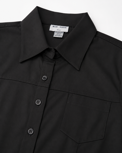 Blusa Manga Corta Modelo - 100 Negro