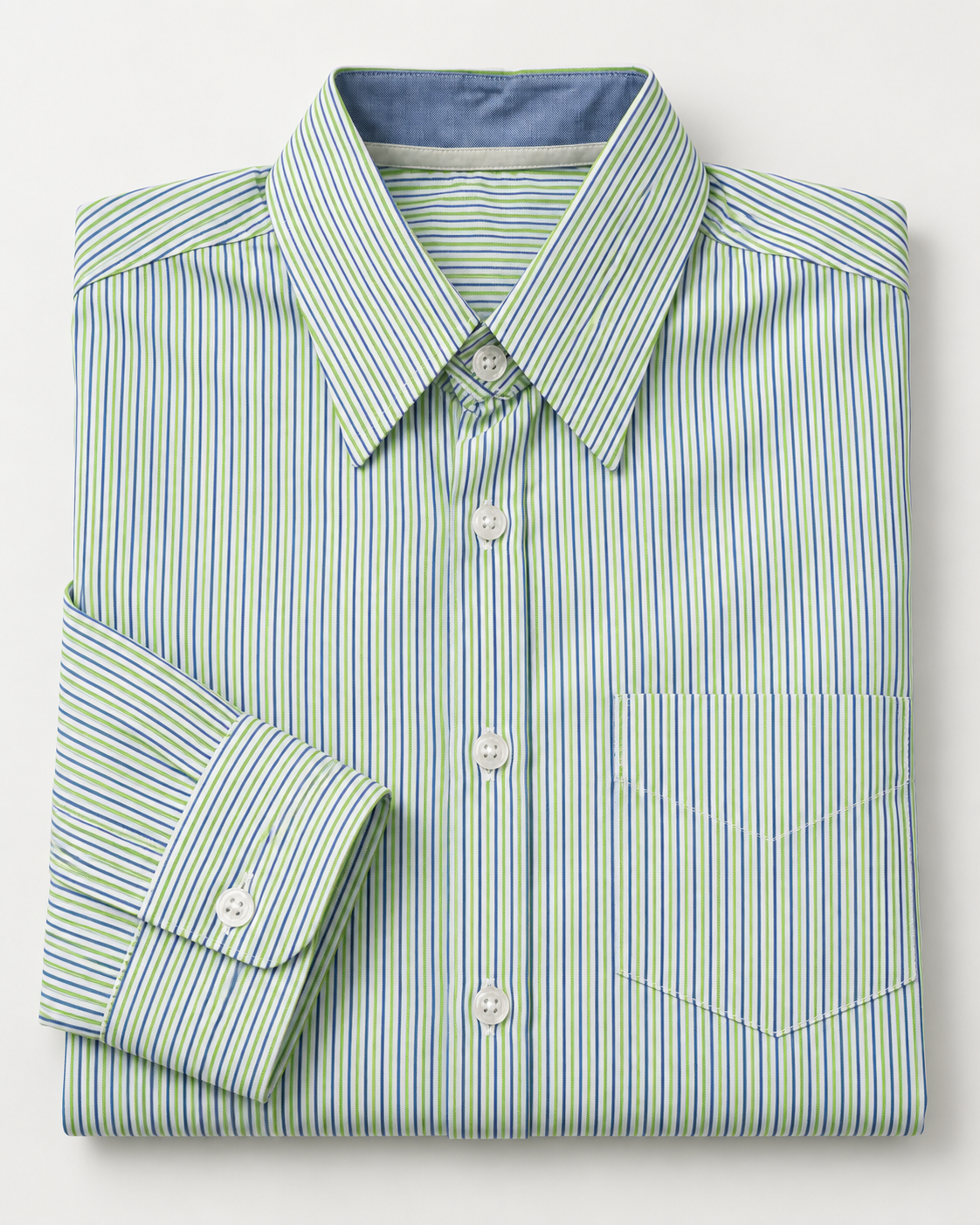 Camisa Hombre Moda Juvenil Modelo 2025 Verde Manga Corta