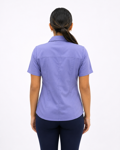 Blusa Manga Corta Modelo - 100 Plumbago 1