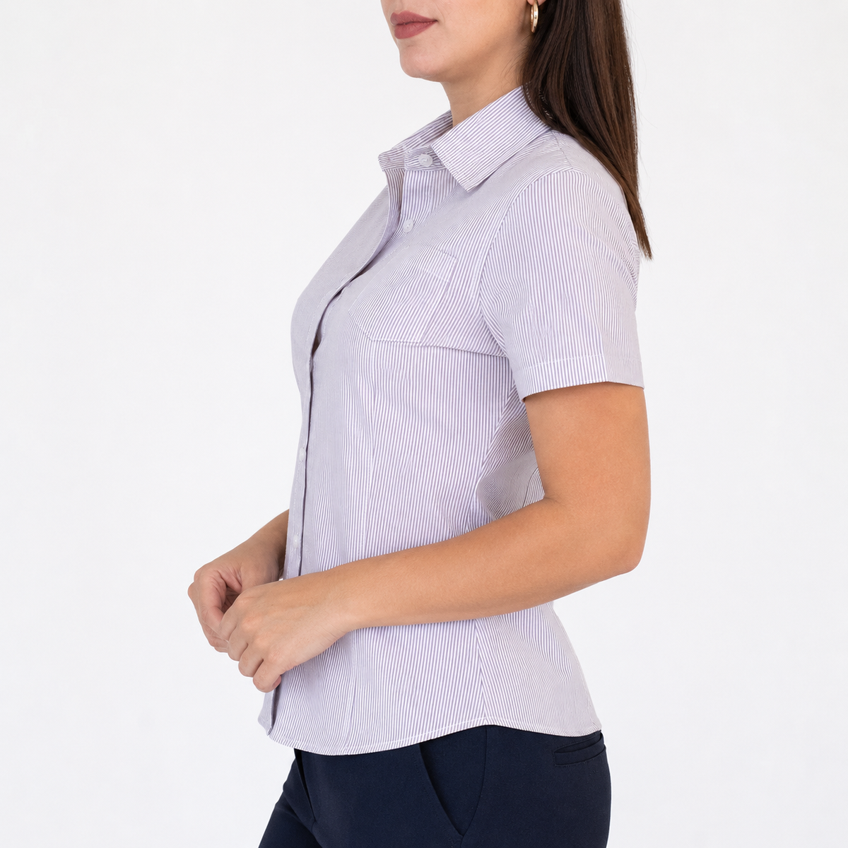 Blusa Manga Corta Modelo - 2023 Lila
