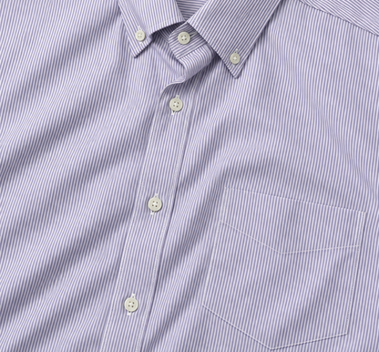 Camisa Hombre Moda Juvenil Modelo 2023 Lila Manga Corta