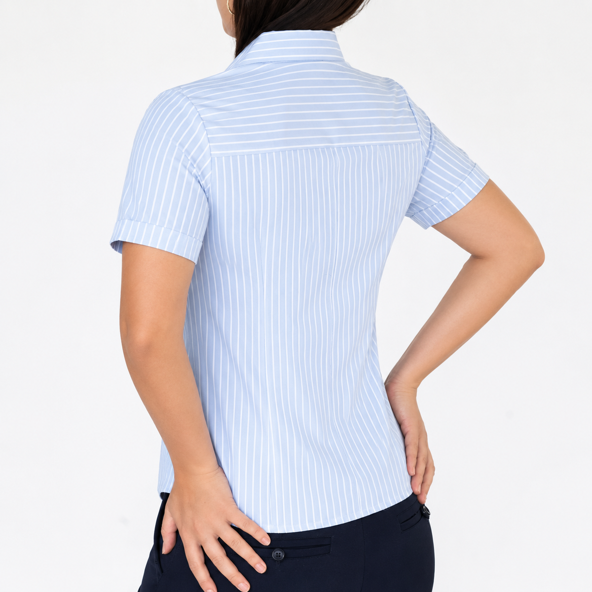Blusa Manga Corta Modelo - 2020 Azul