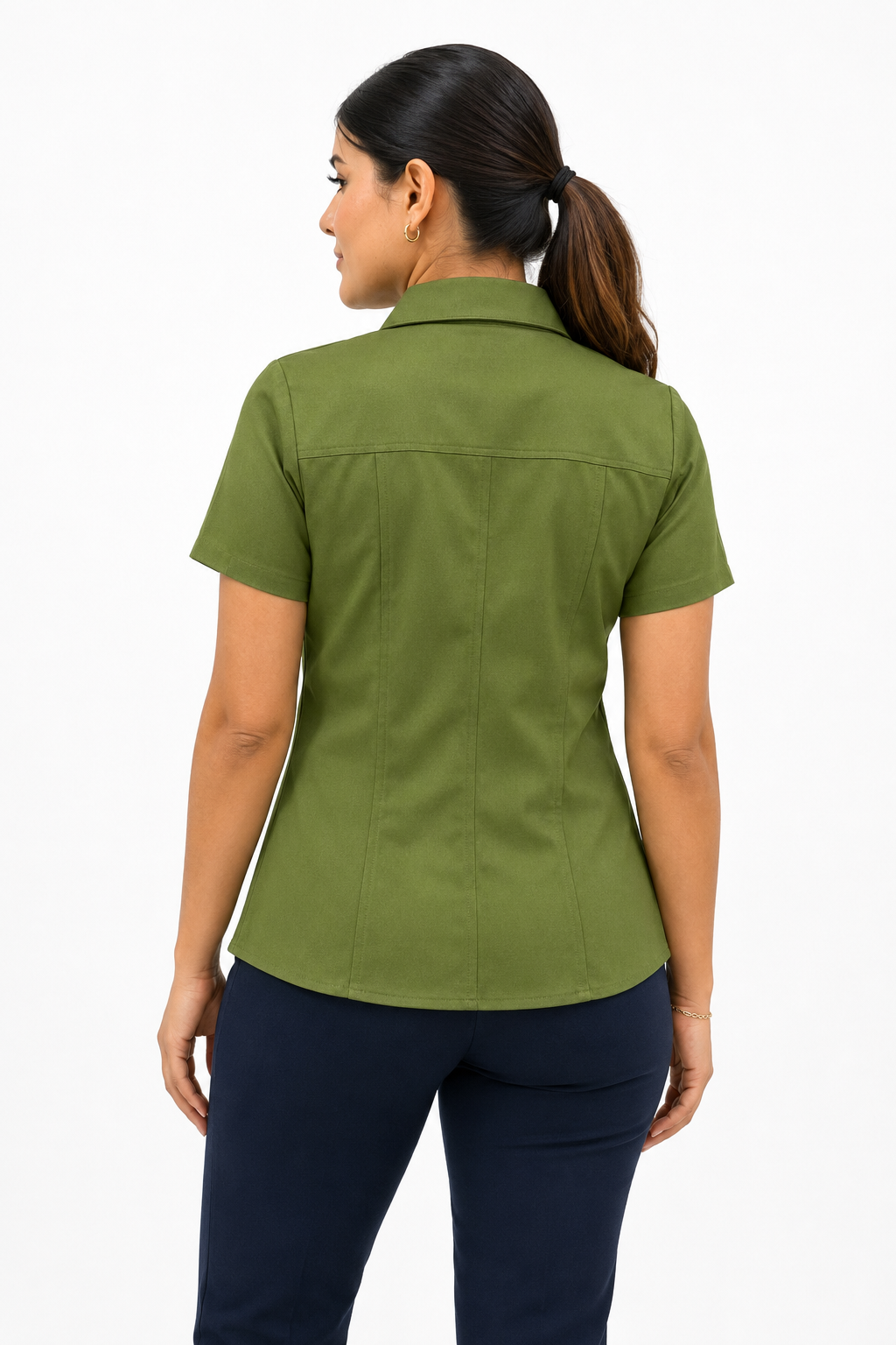 Blusa Manga Corta Modelo - 100 Verde Manzana