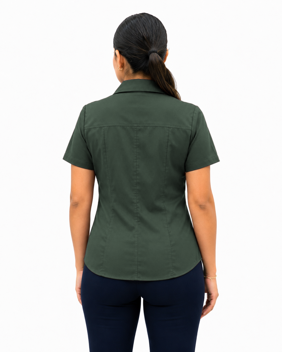 Blusa Manga Corta Modelo - 100 Verde Militar