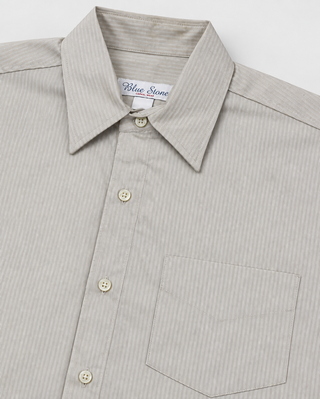Camisa Hombre Moda Juvenil Modelo 1529 Gris Rayas Manga Corta