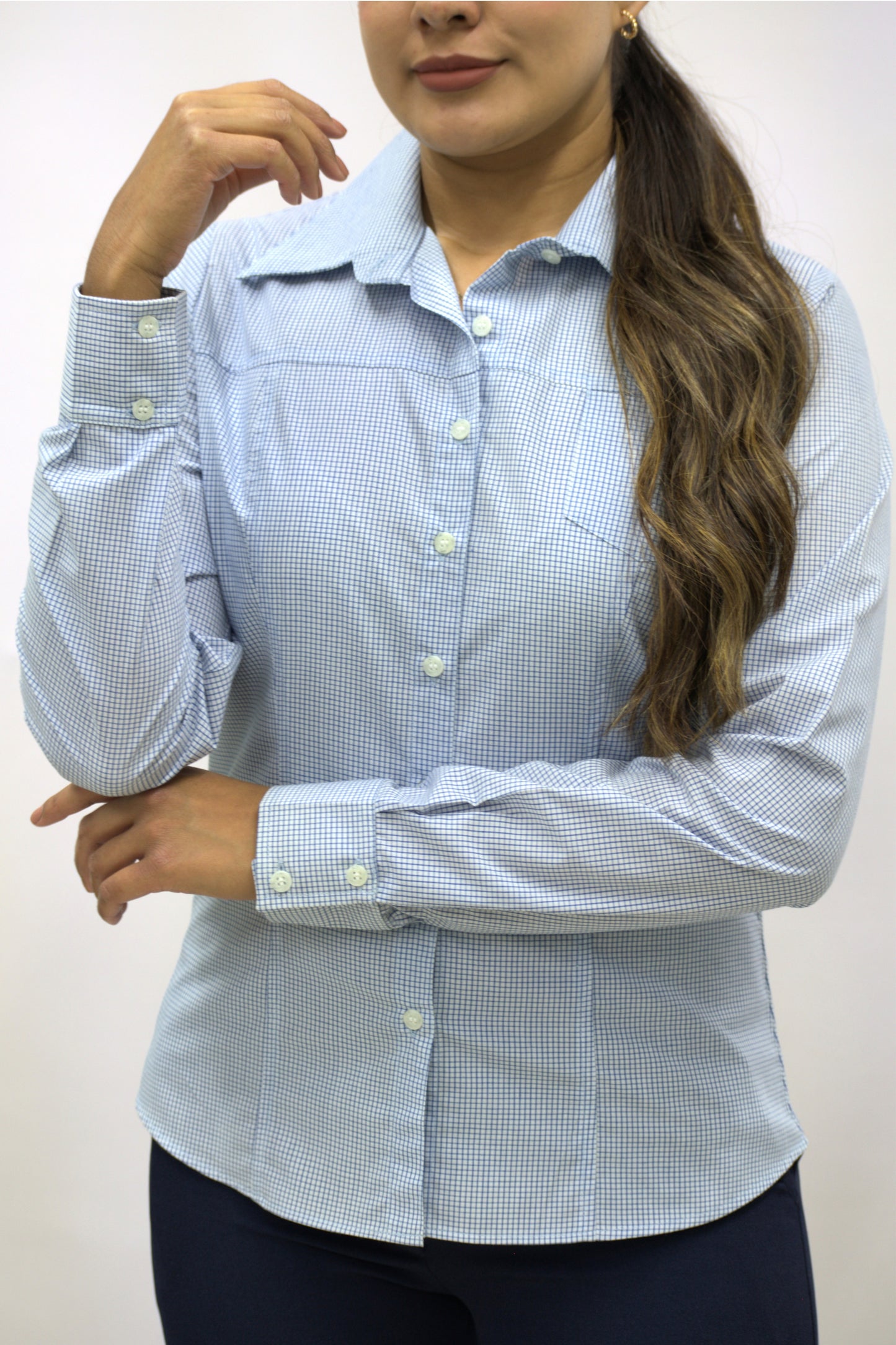 Blusa Manga Larga Modelo - 2031 Azul