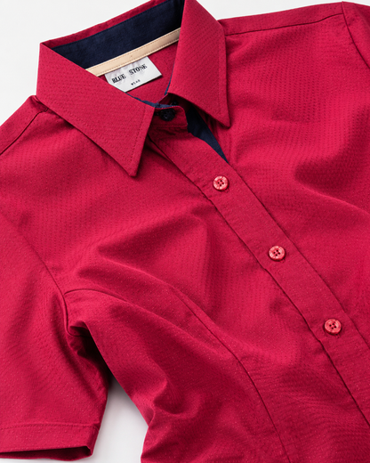 Blusa Manga Corta Modelo - 2037 Rojo