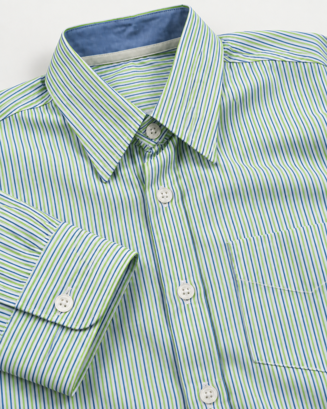 Camisa Hombre Moda Juvenil Modelo 2025 Verde Manga Corta