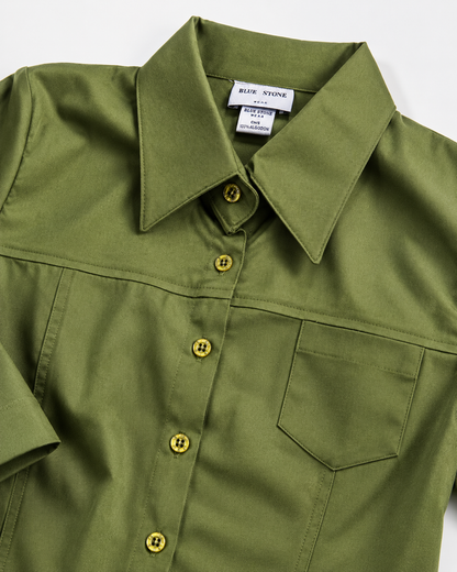 Blusa Manga Corta Modelo - 100 Verde Manzana