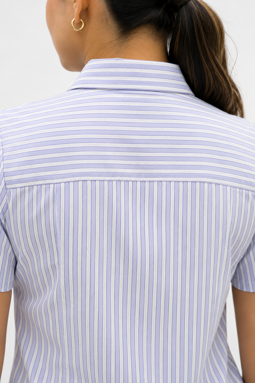Blusa Manga Corta Modelo - 2018 Rayas Azul