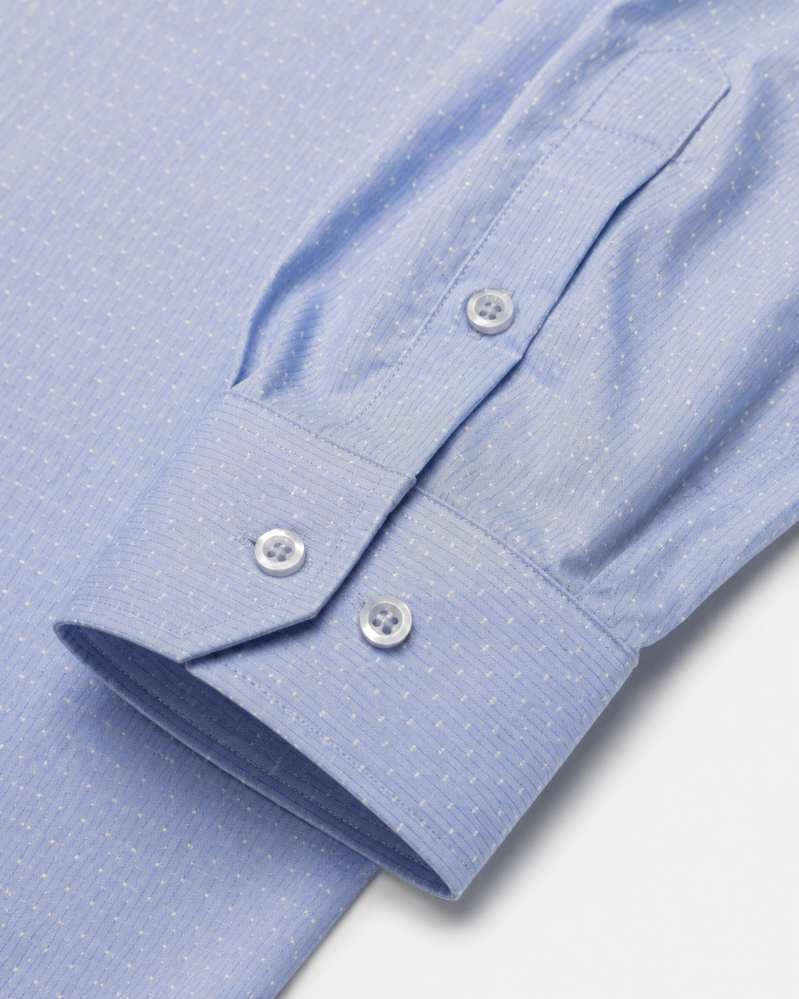 Camisa Hombre Moda Juvenil M619 Azul Manga Larga
