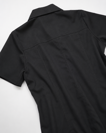 Blusa Manga Corta Modelo - 100 Negro