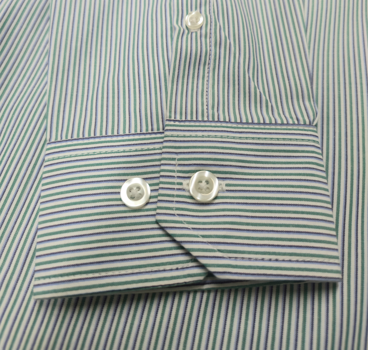 Camisa Hombre Moda Juvenil M774 Verde Manga Larga