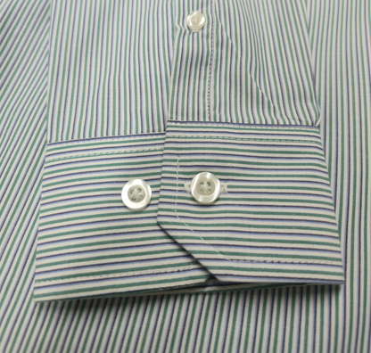 Camisa Hombre Moda Juvenil M774 Verde Manga Larga
