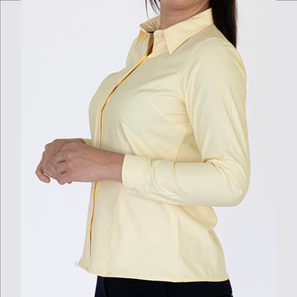 Blusa Manga Larga Modelo - Oxford Hindú Amarillo
