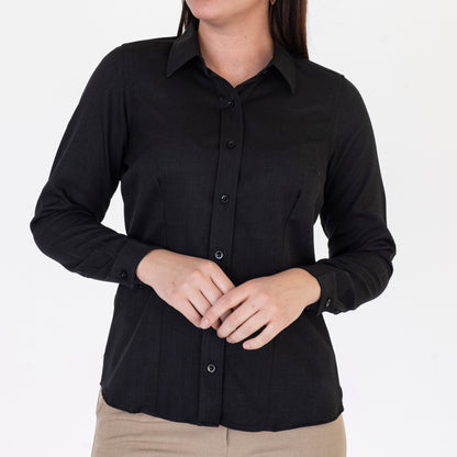Blusa Manga Larga Modelo - Shila Negro