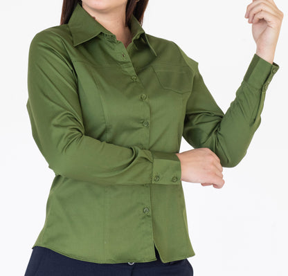 Blusa Manga Larga Modelo - 100 Verde Manzana