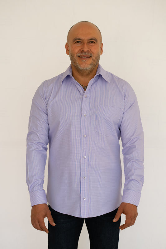 Camisa Hombre Moda Juvenil Modelo Quebec Lila