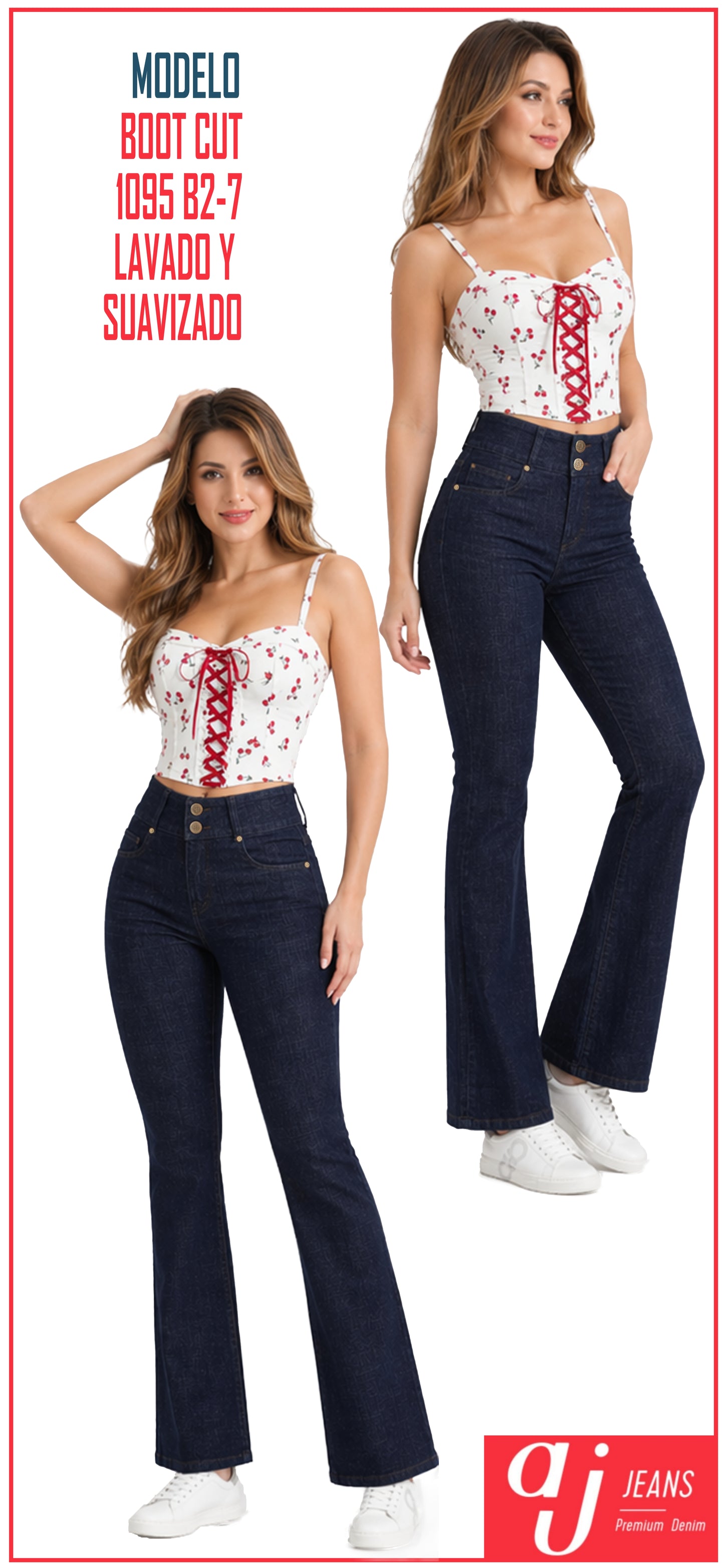 Pantalón De Mezclilla Para Mujer Boot Cut Mod 1095B2-7