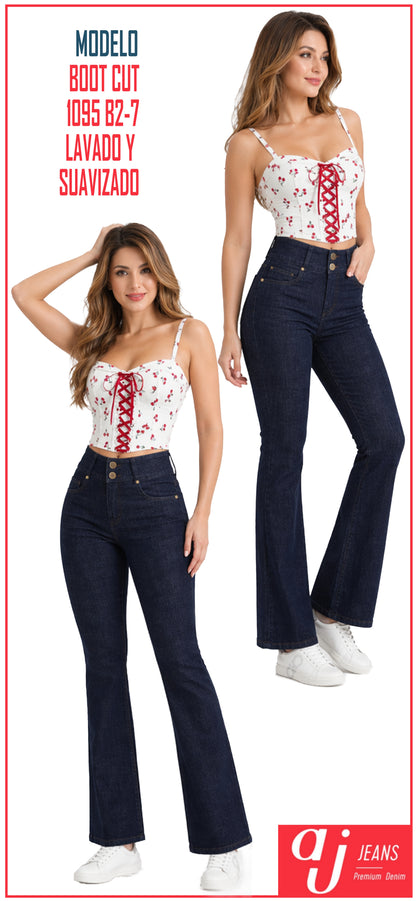 Pantalón De Mezclilla Para Mujer Boot Cut Mod 1095B2-7