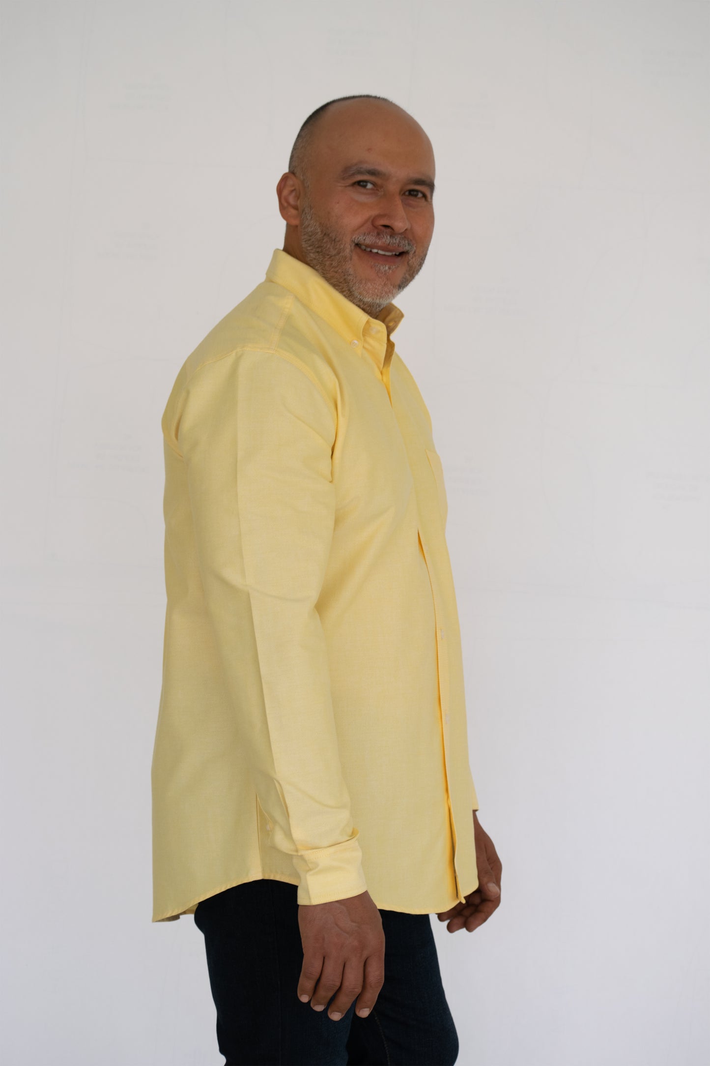 Camisa Hombre Moda Juvenil Oxford Corte Amplio