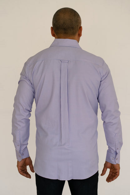 Camisa Hombre Moda Juvenil Modelo Quebec Lila