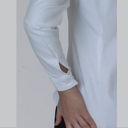 Blusa Manga Larga Modelo - Oxford Hindú Blanco
