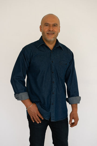 Camisa Mezclilla Gruesa Uso Rudo Industrial