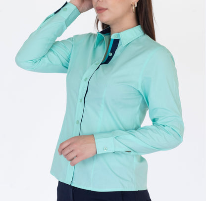 Blusa Manga Larga Modelo - Pique Glow Verde