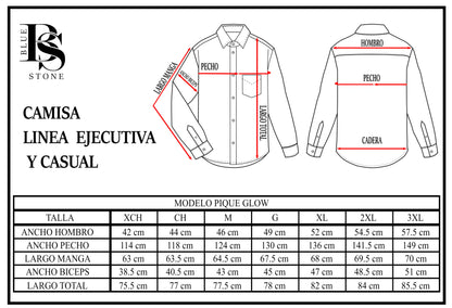 Camisa Hombre Moda Juvenil Modelo Pique Glow