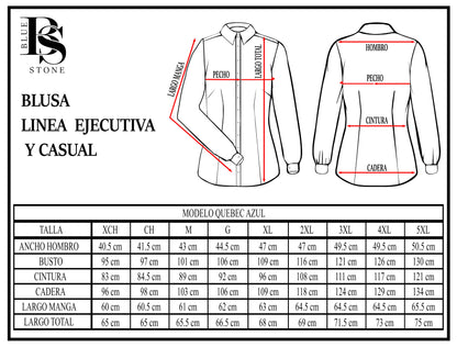 Blusa Manga Larga Modelo - Quebec 03 Azul