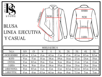 Blusa Manga Larga Modelo - Quebec 01